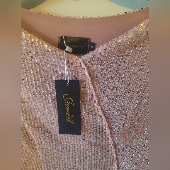 Dusty rose pink abaya modest dress - Picture 5 of 9